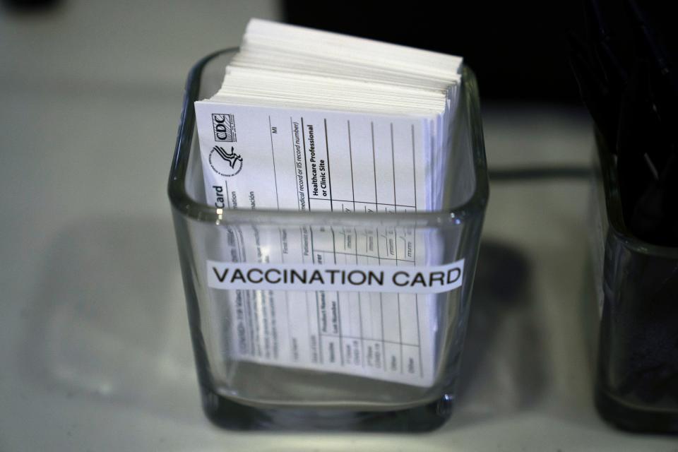 It's also safer to keep a photo of your COVID-19 vaccination card on your phone than in your wallet, where it can get crumbled or ruined.