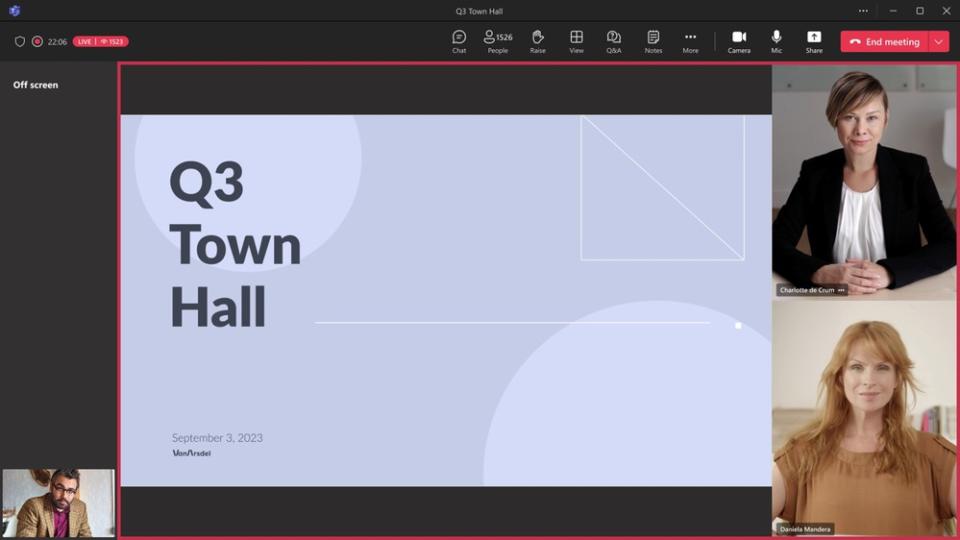 Microsoft Teams Town Hall