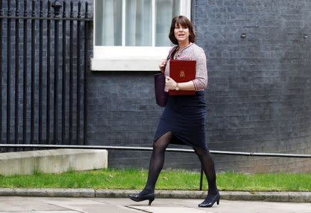 Britain's Minister of State for Energy and Clean Growth Claire Perry arrives In Downing Street in London, March 6, 2018. REUTERS/Peter Nicholls