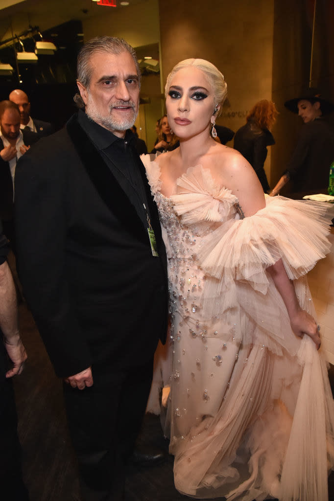 Lady Gaga and her dad