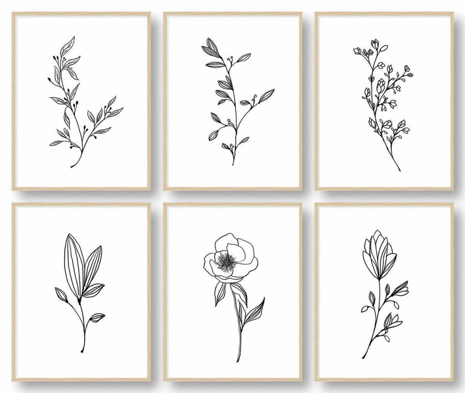 Botanical Plant Wall Art Prints, best gifts for mom 