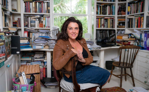  Hughes at her home in West London - Credit:  Andrew Crowley/The Telegraph