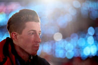 <p>Shaun White of the United States look on during the Opening Ceremony of the PyeongChang 2018 Winter Olympic Games at PyeongChang Olympic Stadium on February 9, 2018 in Pyeongchang-gun, South Korea. (Photo by Clive Mason/Getty Images) </p>