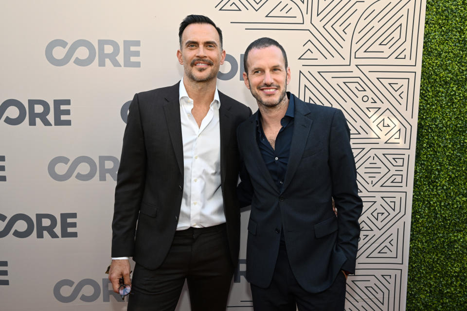 Cheyenne Jackson and Jason Landau at Sean Penn’s CORE Gala at the Hollywood Palladium on June 10, 2022 in Los Angeles. - Credit: Getty Images for CORE