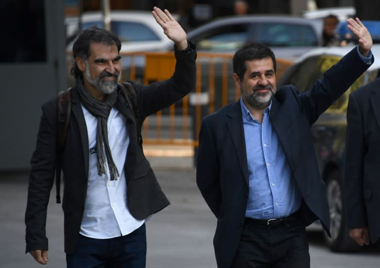 Jordi Sanchez and Jordi Cuixart have been remanded in custody on charges of sedition