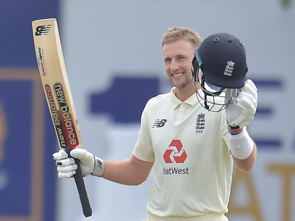 England captain Joe Root celebrated his 18th Test century (ECB)