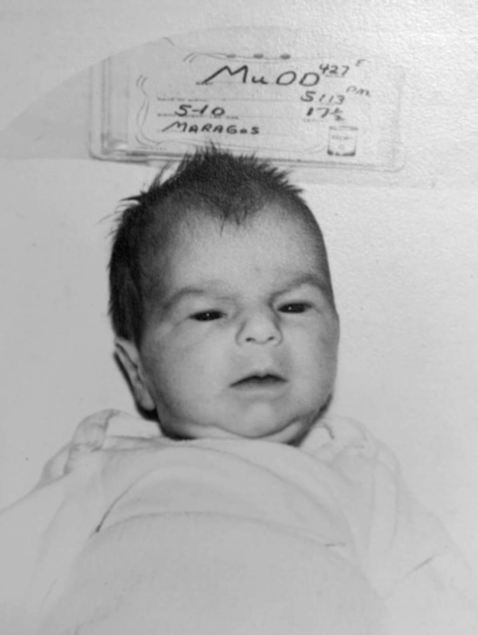 Nancy Galloway's baby photograph.  She was born to Rosalind Mudd.   Mudd had a brief relationship with Alan Freedman when he visited Louisville in the '60s.  The brief courtship produced Galloway who only learned about her father just before her mother passed away in the '90s