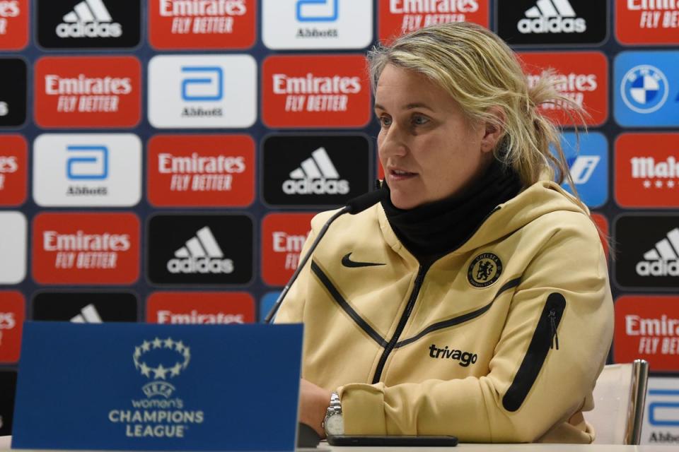 Elusive trophy: Emma Hayes has won everything but the Champions League as Chelsea Women coach  (Chelsea FC via Getty Images)