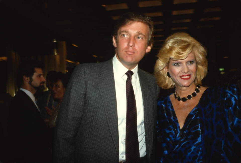 UNSPECIFIED LOCATION - SEPTEMBER 1984:  Donald Trump and Ivana Trump September 1984.  (Photo by Sonia Moskowitz/Getty Images)