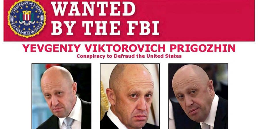 FBI announcement on the search for Prigozhin