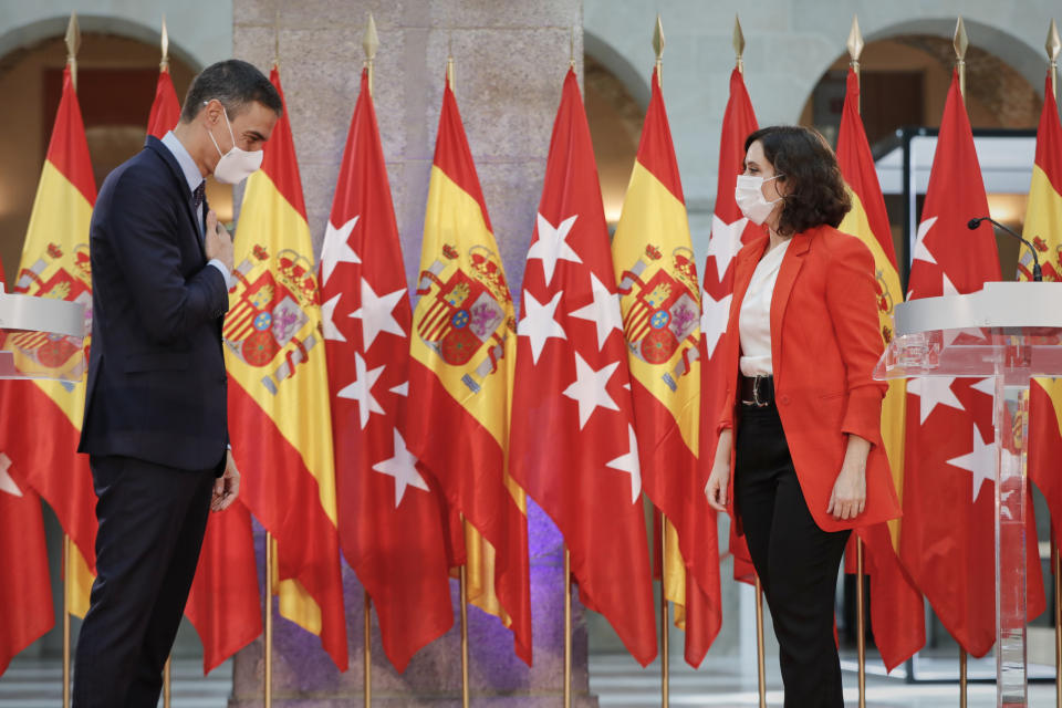 Sánchez y Ayuso se reunieron la pasada semana en la sede de la Comunidad de Madrid.