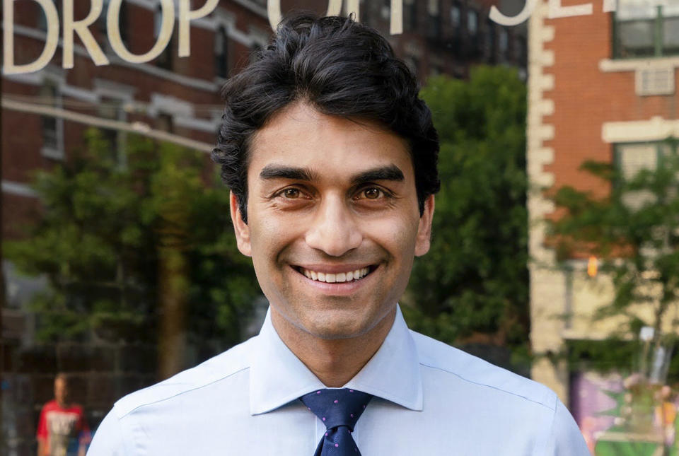 This undated photo shows Democratic congressional candidate Suraj Patel, who is challenging U.S. Rep. Carolyn Maloney in New York's 12th Congressional District race. Several of the most closely-watched congressional contests remained too early to call. U.S. Rep. Carolyn Maloney, was neck and neck with challenger Suraj Patel, who ran against her in the 2018 primary. (Friends of Suraj Patel via AP)