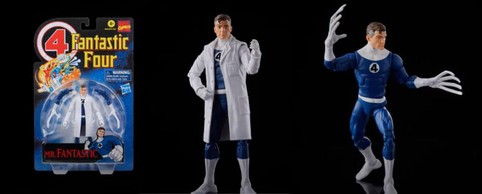 Marvel Legemds Mister Fantastic Fantastic Four retro action figure.