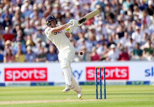 Dan Lawrence bats for England