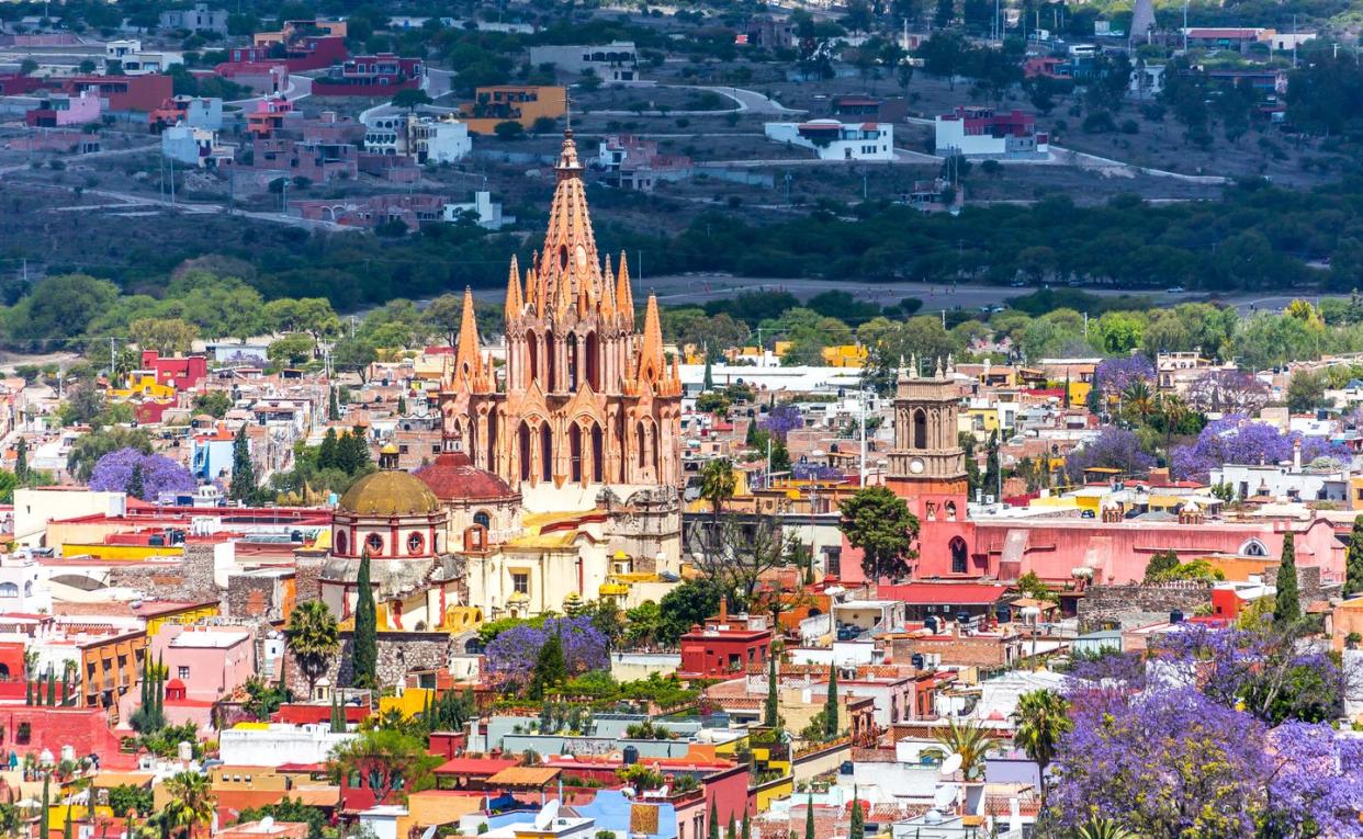 gorgeous view of san miguel de allende in mexico