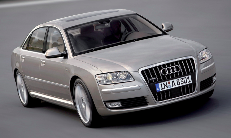 Land vehicle, Vehicle, Luxury vehicle, Car, Audi, Motor vehicle, White, Automotive design, Black, Mid-size car, 
