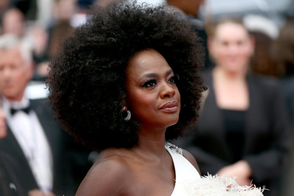 CANNES, FRANCE - MAY 17: Viola Davis attends the "Monster" red carpet during the 76th annual Cannes film festival at Palais des Festivals on May 17, 2023 in Cannes, France. (Photo by Mike Coppola/Getty Images)