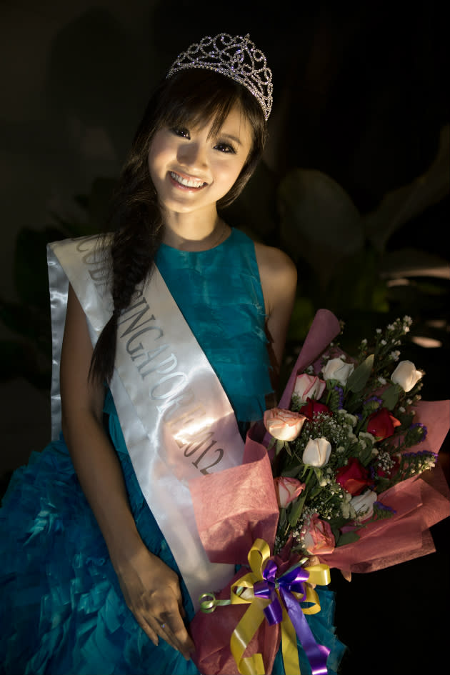 Student Yvonne Tan, 23, beat the rest to clinch the crown of Miss Scuba Singapore 2012. This petite looking lady is already an advanced diver. She speaks three languages - English, Chinese and Malay! (Yahoo! photo)