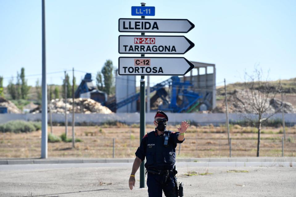 Isolée depuis le 4 juillet du reste de la Catalogne, la région située près de Lérida doit désormais se reconfiner à domicile - Pau Barrena - AFP