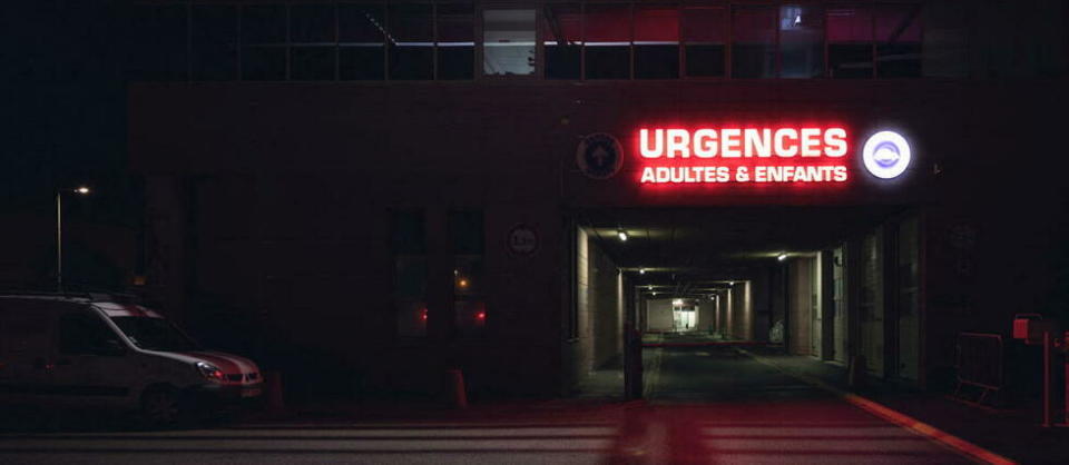 Devant les urgences du CHU de Perpignan, le 4 juillet 2022.  - Credit:Arnaud Le Vu/Hans Lucas via AFP