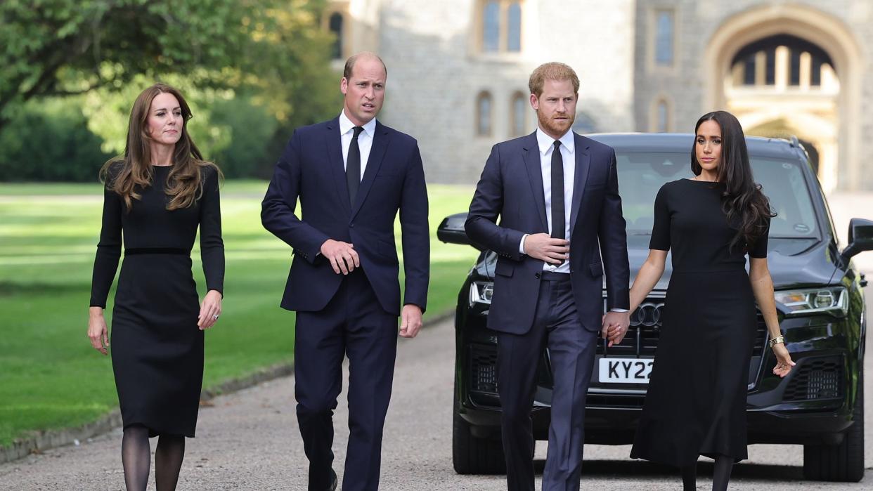 Kate Middleton, Prince William, Prince Harry and Meghan Markle