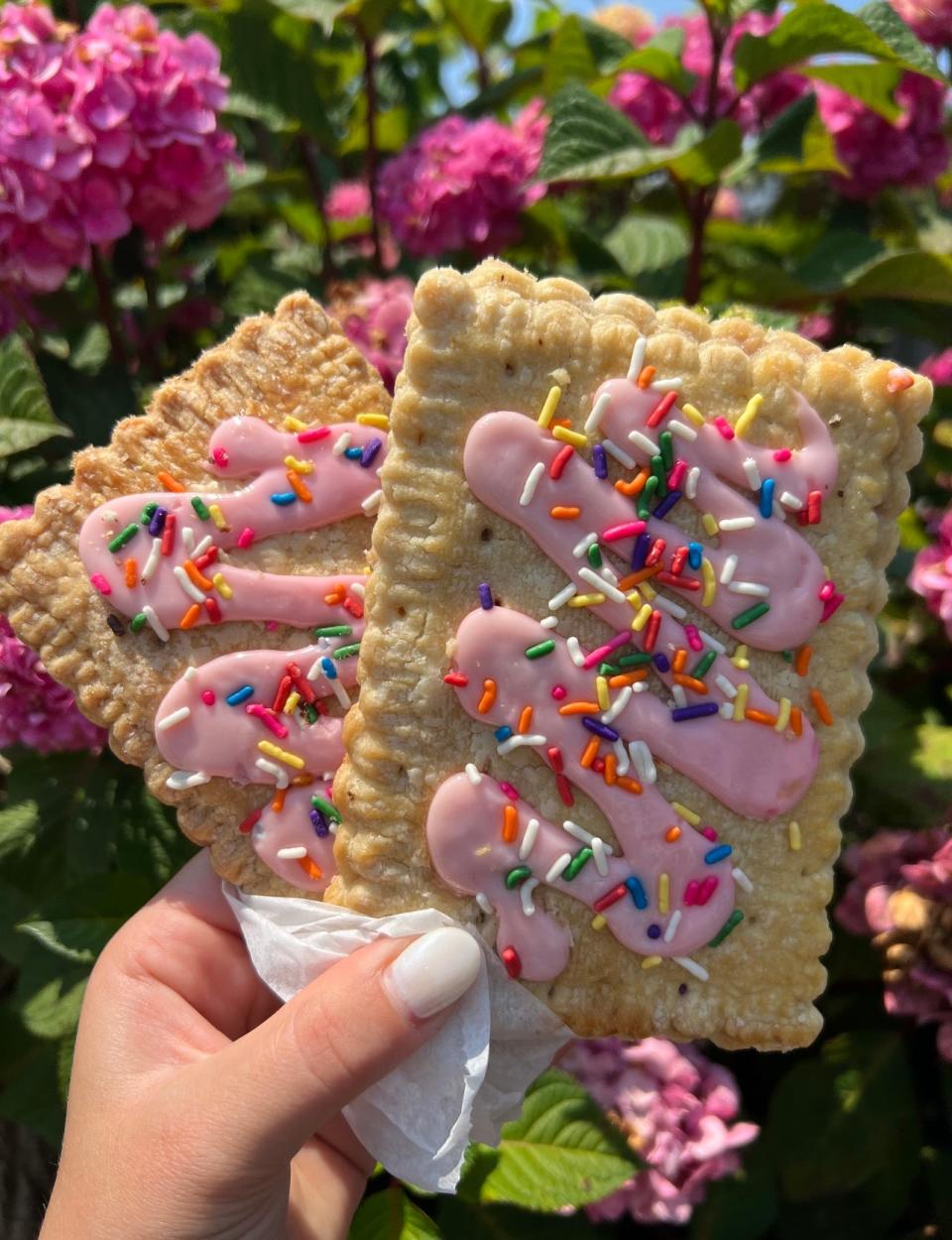 Fresh baked strawberry pop tarts with rainbow sprinkles from The Local Market and Kitchen in Ship Bottom.