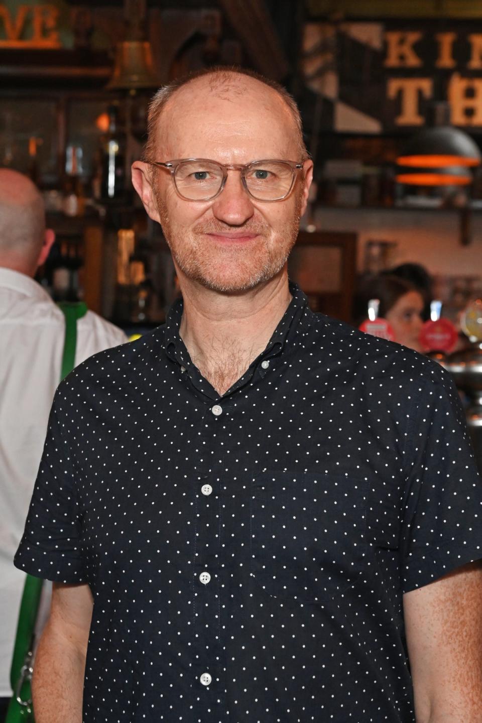 Mark Gatiss at the last night of the King’s Head (Dave Benett)