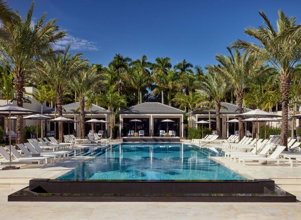 adult pool at boca raton's harborside pool club florida