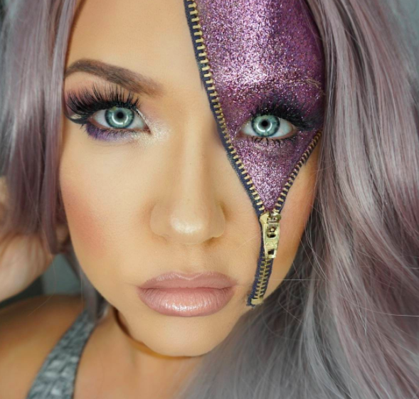 pretty zipper face makeup