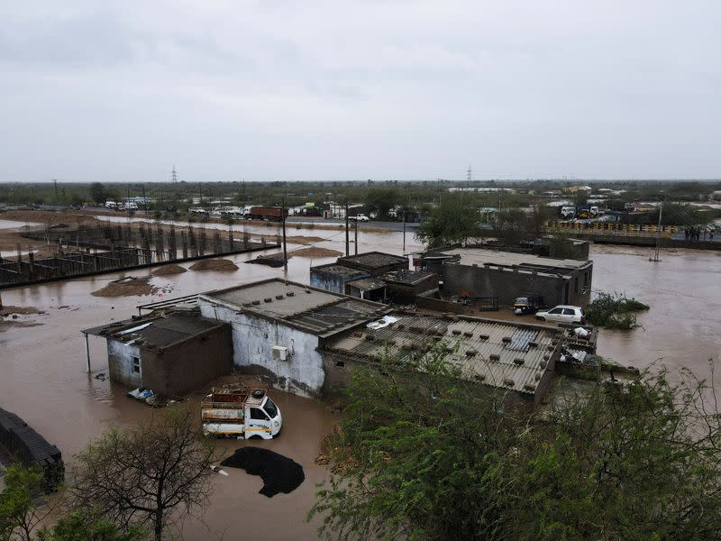 FILE PHOTO: Aftermath of Cyclone Biparjoy, in the western state of Gujarat