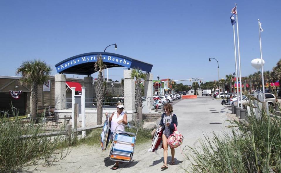 North Myrtle Beach Pavilion and “horse shoe” access to the beach. File photo.