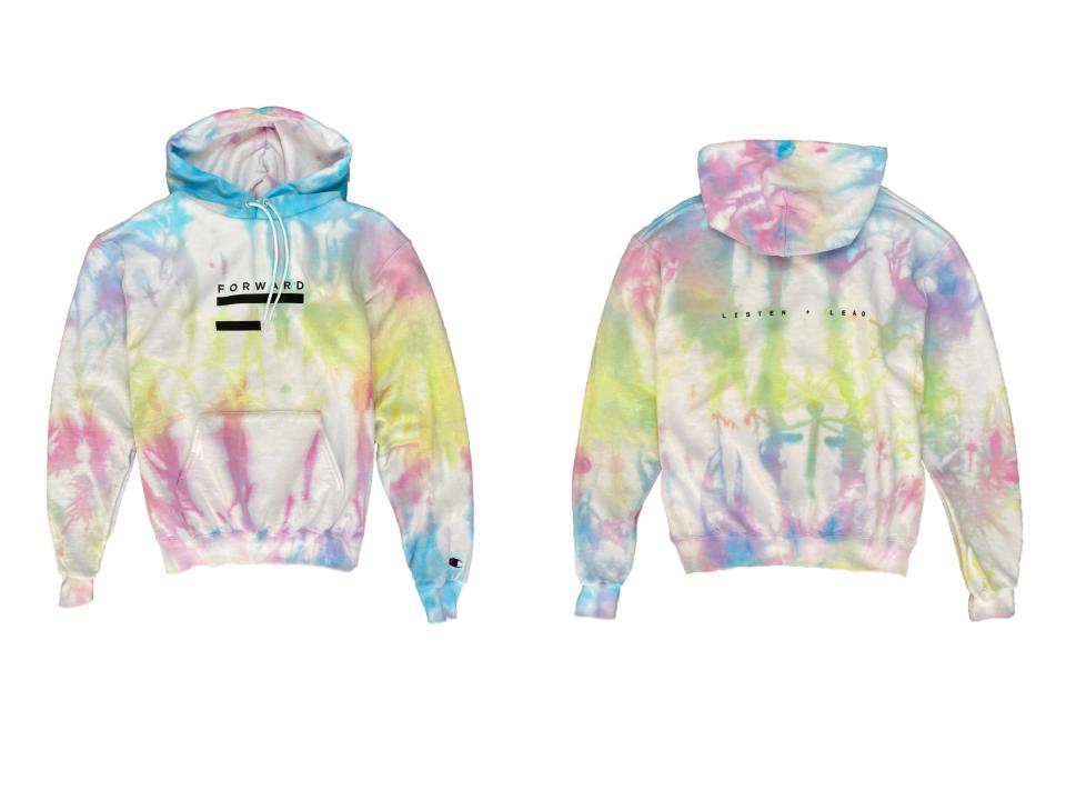 forward space tie dye hoodie