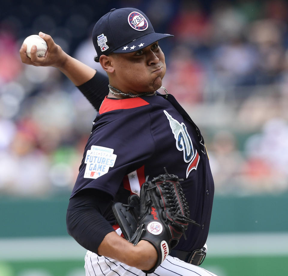 Justus Sheffield is nephew of former Yankees outfielder Gary Sheffield. (AP Photo/Susan Walsh, File)