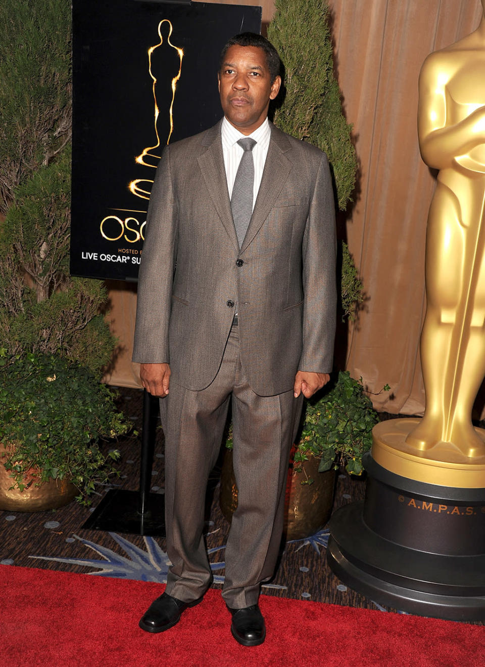 Denzel Washington attends the 85th Academy Awards Nominees Luncheon at The Beverly Hilton Hotel on February 4, 2013 in Beverly Hills, California. (Photo by Steve Granitz/WireImage)