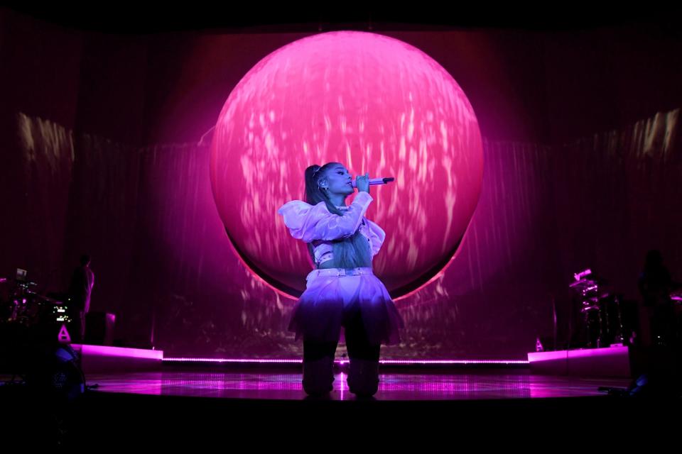 Ariana Grande performs during the Sweetener World Tour: Getty Images for AG