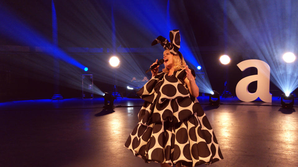 UNSPECIFIED:  In this image released on December 1, 2020, Singer Paloma Faith performs during the Virgin Atlantic Attitude Awards Powered By Jaguar broadcast on  December 01, 2020 in London, England. (Photo by Attitude Magazine/Attitude Magazine via Getty Images)