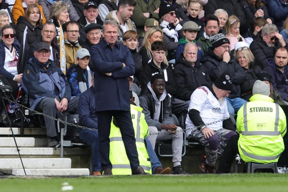 Paul Simpson on the touchline at Derby <i>(Image: Richard Parkes)</i>