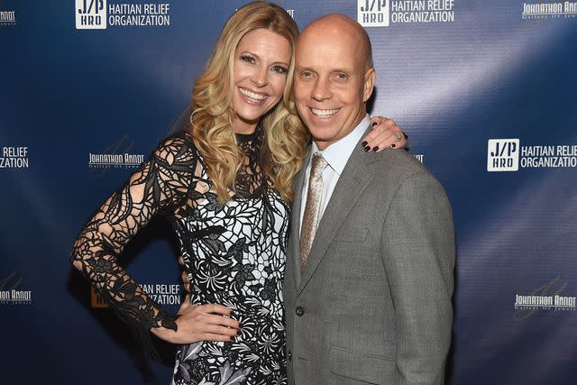 <p>Rick Diamond/Getty </p> Tracie and Scott Hamilton in 2017