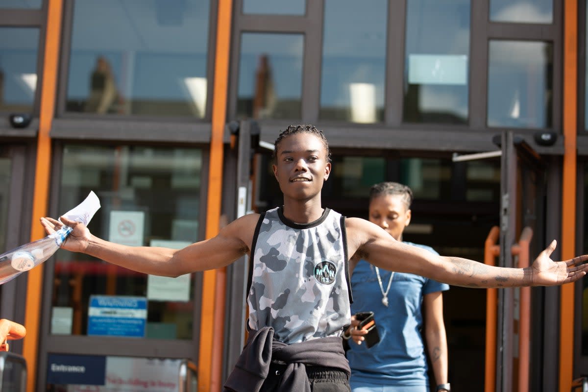 Bacari-Bronze O'Garro at Thames Magistrates' Court where he was charged with failing to comply with a community protection (Lucy North/PA Wire)