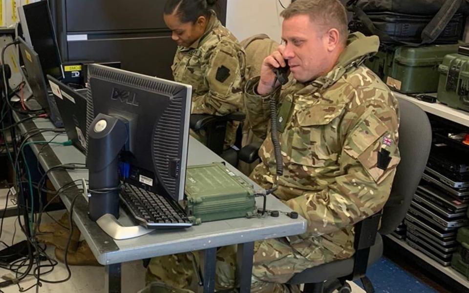 Major Francis is the first British Reservist to be on duty with US forces at the inauguration of a US President. - MoD