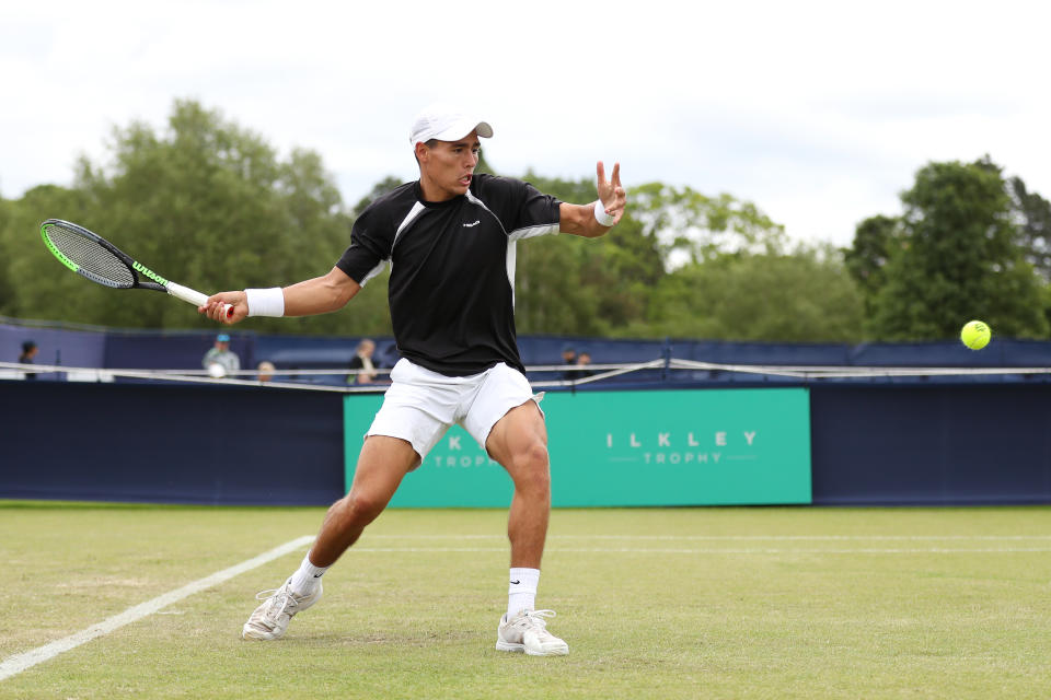 Charles Broom prevailed in his opening Wimbledon Qualifying match on Monday.
