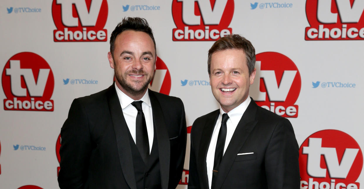 Ant and Dec at the 2016 TV Choice Awards (PA Images).