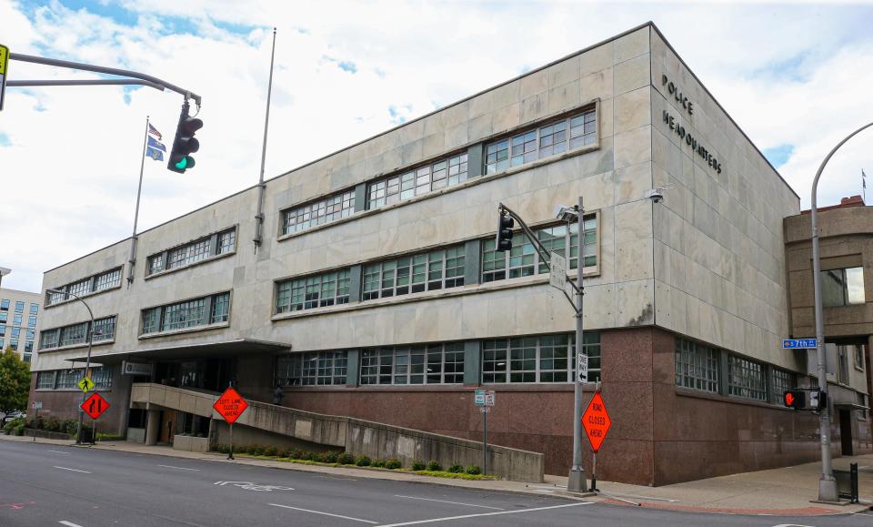 The former headquarters of the Louisville Metro Police Department, as seen in this 2020 file photo.