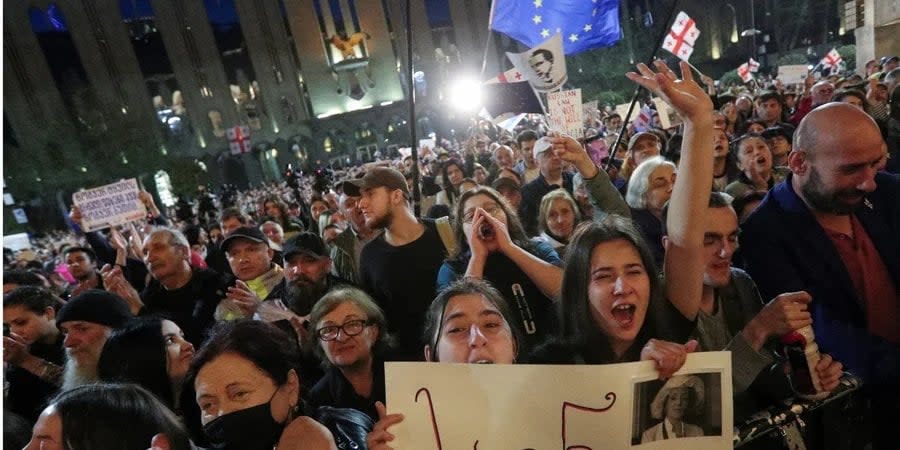 Protests against the 'Foreign Agents' law in Tbilisi