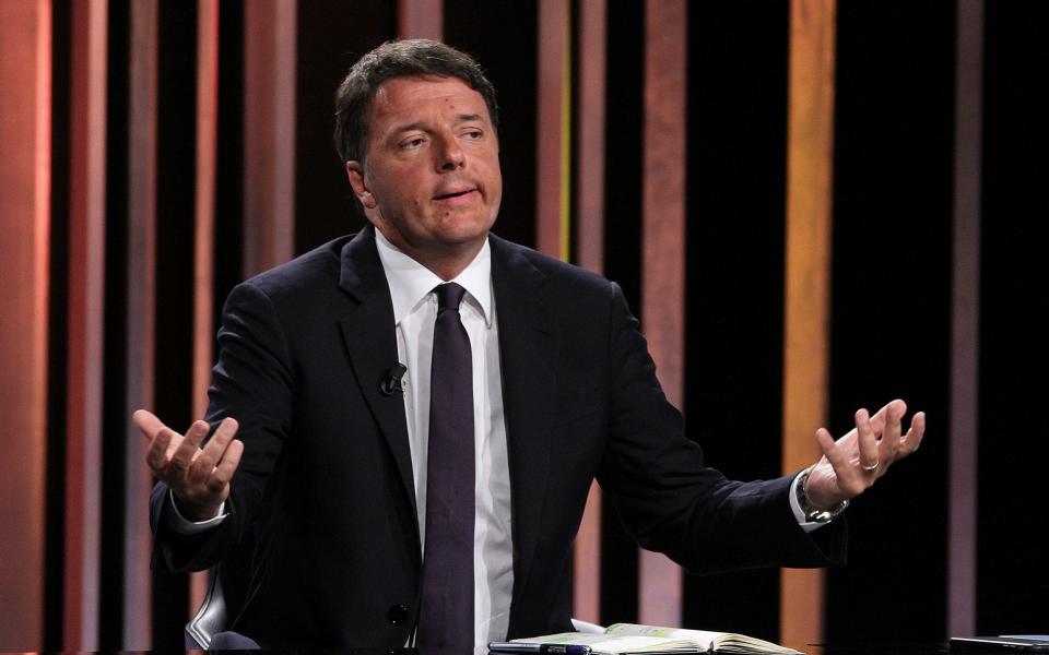 Matteo Renzi sparked the crisis by withdrawing his support from the government last week - Barcroft