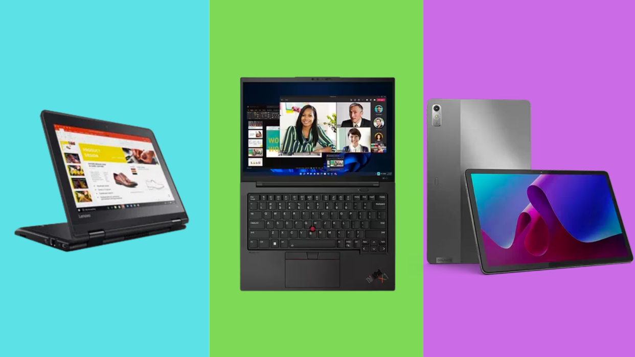 Lenovo's annual sale brings savings up to 75% on laptops and tablets. (Photo: Lenovo)