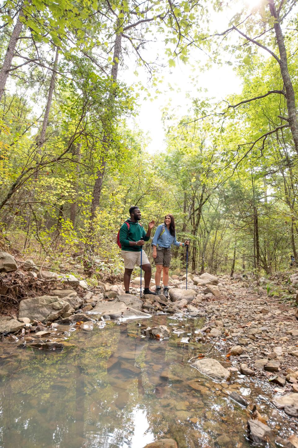 Take in a springtime hike at Talimena State Park.