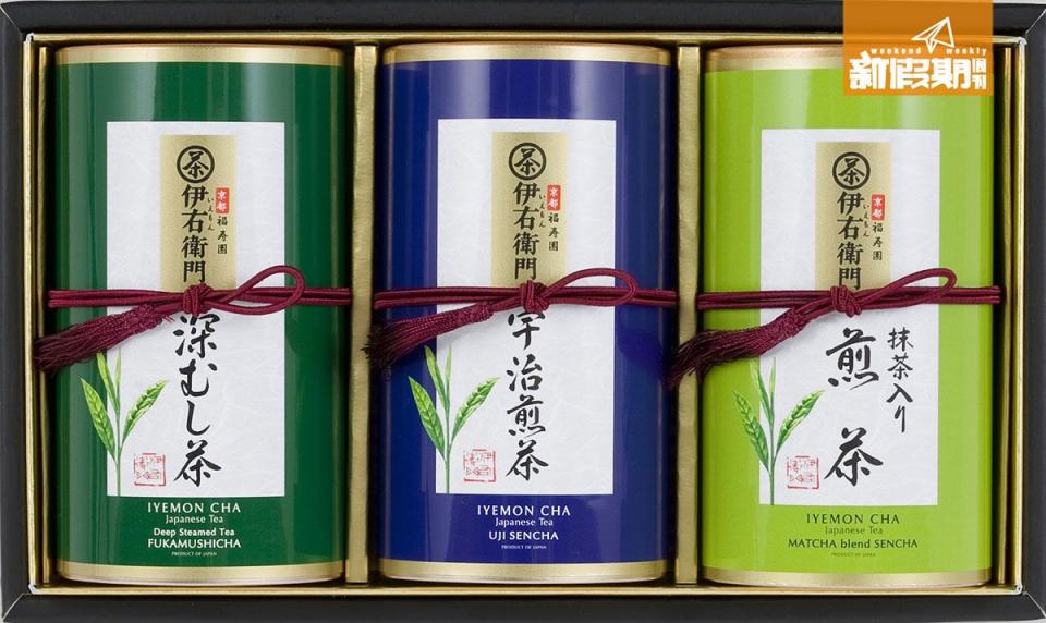 伊右衛門綠茶禮盒 (宇治煎茶 / 抹茶入煎茶 / 深蒸綠茶) (110g x 3件裝) $539