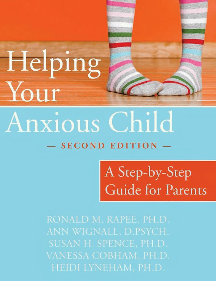 <i>Helping Your Anxious Child</i>&nbsp;was written by five psychology experts&nbsp;and gives parents strategies for easing kids' worries based on&nbsp;cognitive behavioral therapy. Daniels suggested this title, and <a href="http://www.muniyakhannaphd.com/index.html" target="_blank" rel="noopener noreferrer">Muniya Khanna</a>, Ph.D., a clinical psychologist and founder and director of the&nbsp;OCD and Anxiety Institute&nbsp;in Plymouth Meeting, Pennsylvania, included it on a list of recommended books at&nbsp;<a href="https://www.copingcatparents.com/Books_Resources" target="_blank" rel="noopener noreferrer">Coping Cat Parents</a>, a site she manages that provides mental health resources. (Buy <a href="https://www.amazon.com/Helping-Anxious-Child-Step-Step/dp/1572245751" target="_blank" rel="noopener noreferrer">here</a>)