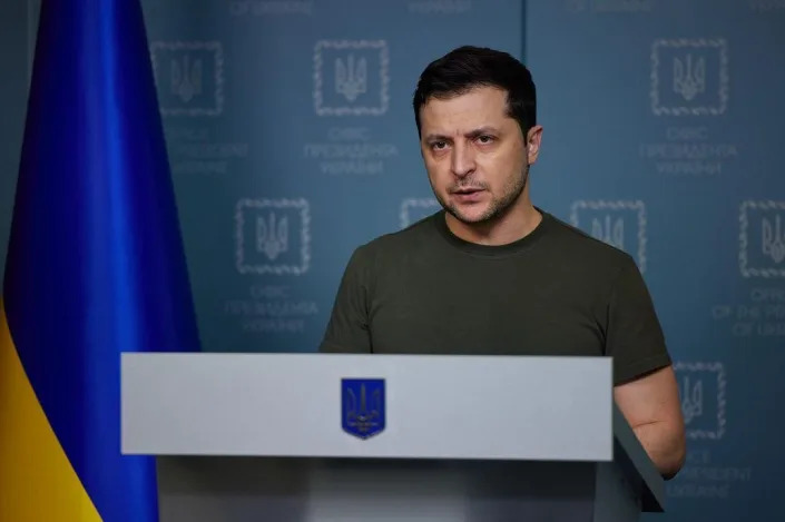 Ukrainian President Volodymyr Zelensky.